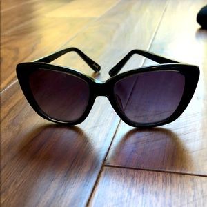 Elizabeth and James Black Cat Eye Sunglasses